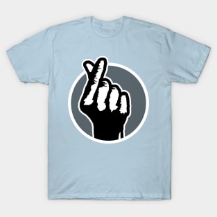 Finger Heart (aqua) T-Shirt